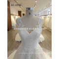 Billig plus Größe Brautkleider in China Fabrik V-Ausschnitt Casual Brautkleid Hochzeit gemacht